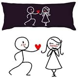 BoldLoft "My Heart Belongs to You" Body Pillowcase-Romantic Valentines Gifts for Couples,Cute Valentines Day Gift Ideas,Good Couple Gifts for Valentines,Romantic Anniversary Gifts