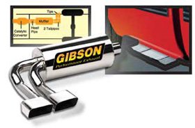 Gibson Stainless Super Truck Cat-Back Exhaust System - 06-09 Lincoln Mark LT 5.4L 2/4wd Supercrew, Short BedPart#69532