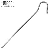 Vargo Ultralight Hook Tent Stakes, 6 Pack