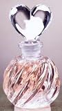 AMOR CRYSTAL PERFUME BOTTLE - AMOR COLLECTION 4.5 INCH CRAFTED CRYSTAL PERFUME BOTTLE WITH STOPPER - perfume bottle