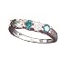 14K 1.00 CTW Blue & White Diamond Anniversary Band