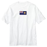 T-Shirt White  Flag Transfer Turks & Caicos Islands  State Country