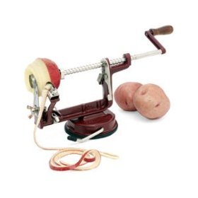 Back to Basics Peel Away Apple and Potato Peeler Corer Slicer Suction Base A505