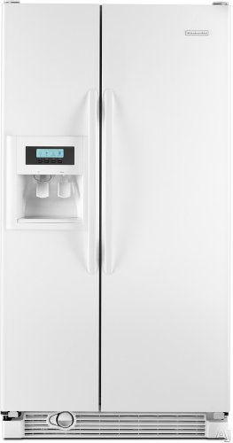 KitchenAid KSRG25FVWH 25.4 cu. ft. Side By Side Refrigerator - White