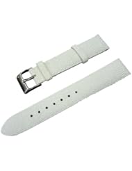 White Genuine Stingray Watch Strap - 18mm