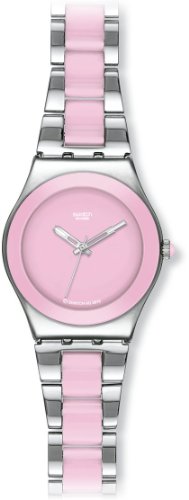 Swatch Damen-Armbanduhr Pink Ceramic YLS167G