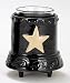 Embossed Star Black Votive Warmer