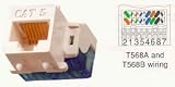 ICC IC1078E5WH RJ45 CAT5E MODULAR CONNECTOR 8P8C (WHITE)