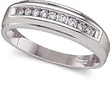 1/6 ctw. Men's Diamond Band in White Gold