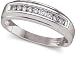 1/6 ctw. Men's Diamond Band in White Gold