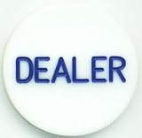 Poker Dealer Button/Poker Dealer Puck Blue Printed