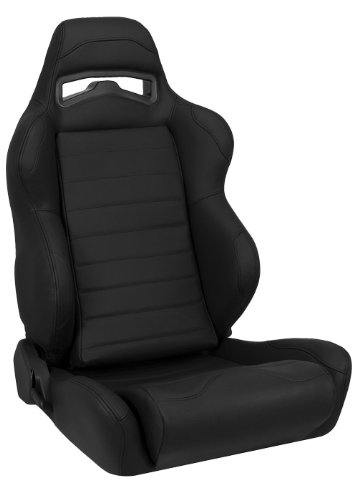 31Y7VtRsjOL Low Price Corbeau LG1 100% Black Leather (sold in pairs)