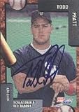 Todd Pratt, Scranton WB Red Barons - Phillies Affiliate Autographed Card