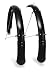 Planet Bike 7027-5 Full ATB Cascadia Mudflaps (Black, 60-mm width/130-mm)