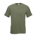 T-Shirt Super Premium von Fruit of the Loom Oliv XL