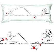 BoldLoft "Catch My Heart" Valentines Body Pillowcase-Cute Valentines Gifts,Valentines Pillowcases,Valentines Day Romantic Gifts,Unique Valentines Day Gifts
