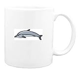 Mug with dolphin, wildlife, marine, mammal, underwater