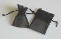 Sheer Organza Favor Bags - 3"x4" - Black Color - Pk of 100