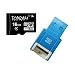 Topram 16GB Class 4 MicroSDHC Card with SD Adapter and R10B Micro USB Flash Card Reader / Writer.