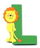 Wooden Lion Letter L Magnet by The Toy Workshop