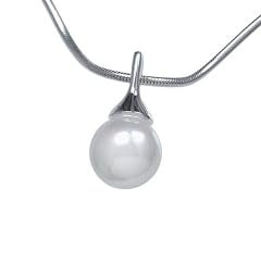 VINANI Anh�nger Muschelkern Perle mit Kette 40 cm Sterling Silber 925 ASP40