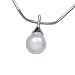 VINANI Anh�nger Muschelkern Perle mit Kette 40 cm Sterling Silber 925 ASP40