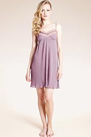Autograph V Neck Lace Pleated Chemise