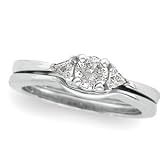 Platinum Diamond Wedding Set - 0.53 Ct.