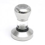 Clear Espresso Hand Tamper/ Coffee Tamp - 58mm - Acrylic & Stainless
