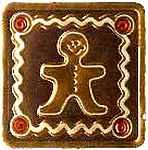 Gingerbread Man Embossed Seals