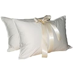 Queen Classic White Goose Down Feather Pillow, Set