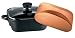BERNDES 097866 Aluguss Quadrotopf mit Terracotta- und Glasdeckel, 24x24 cm