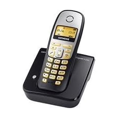 Siemens Gigaset A260 schnurloses DECT-Telefon mit Freisprechen, beleuchtetem Display, Tastaturbeleuchtung und Telefonbuch