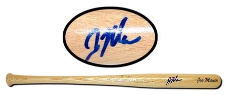 Mini-Bat signed by Minnesota Twins Joe Mauer - Autographed MLB Bats