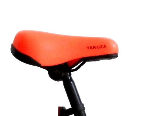 YAKUZA 25 / 9 MICRO DRIVE BMX, BLACK WITH NEON ORANGE