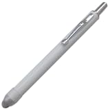 iPhone 4G/3GS iPad 対応 導電性ファイバー タッチペン ノック式 ペンタイプ アンドロイド対応 ホワイト