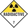Dimensional Graphics Radioactive Class 7 Placard
