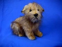 Norfolk Terrier Stuffed Animal Plush Dog 9" H