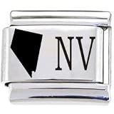 Body Candy Italian Charms Laser Abbreviated - NEVADA