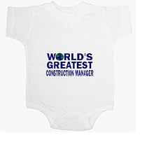 World's Greatest Construction Manager Baby Ultrasoft Onesie