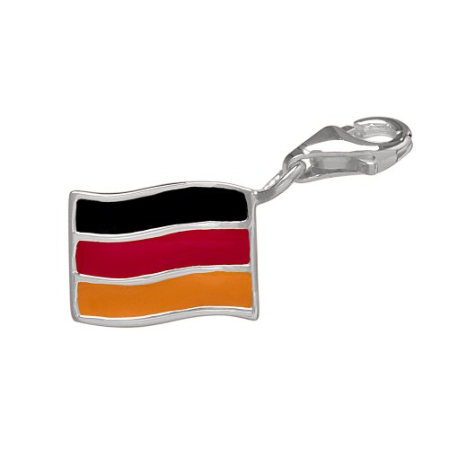 VINANI Charms Anh&auml;nger Deutschland Fahne Sterling Silber 925 Fussball HDF Preisvergleich