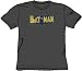 Batman VINTAGE LOGO SPLATTER Adult Charcoal Grey T-shirt Tee Shirt