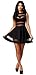 made2envy Mesh See Through Sheer Block Skater Sleeveless Mini Dress