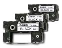 Casio Black Ribbons for All CW Disc Title Printers, 3 Pack (TR-18BK-3P)