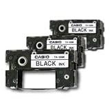 Buy Casio Black Ribbons for All CW Disc Title Printers, 3 Pack (TR-18BK-3P) 