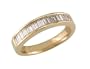 18k Yellow Gold 1/2ctw Baguette Diamond  Band (H, SI2)