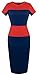 HOMEYEE Women's Patchwork New OL Casual Career Pencil dress U463