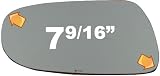 2006-2007 LEXUS IS350 With Luxury Sport Pkg, Flat, Driver Side Replacement Mirror Glass
