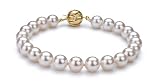 White 7.5-8mm Hanadama - AAAA Japanese Akoya Pearl Bracelet