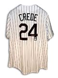 Joe Crede Signed Chicago White Sox Pinstripe Jersey
